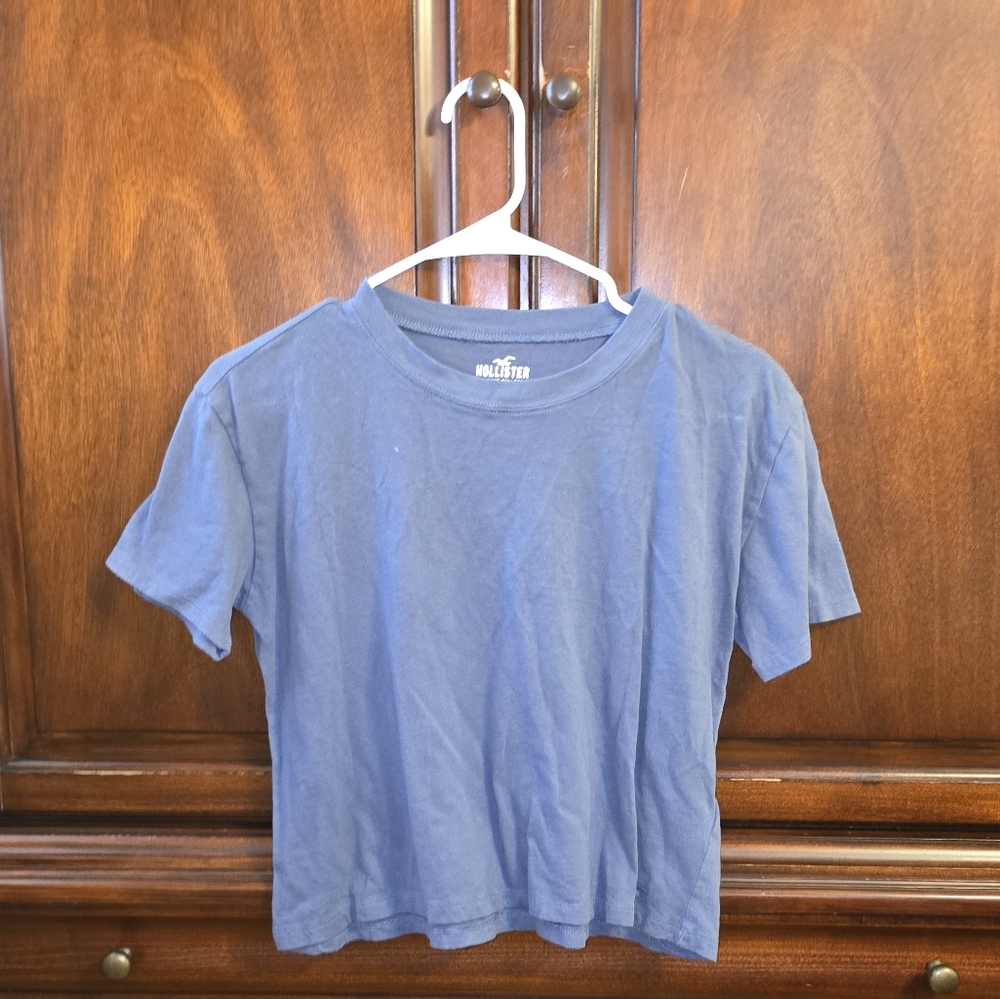 Hollister Blue Crop Top